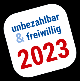 Logo unbezahlbar und freiwillig 2023